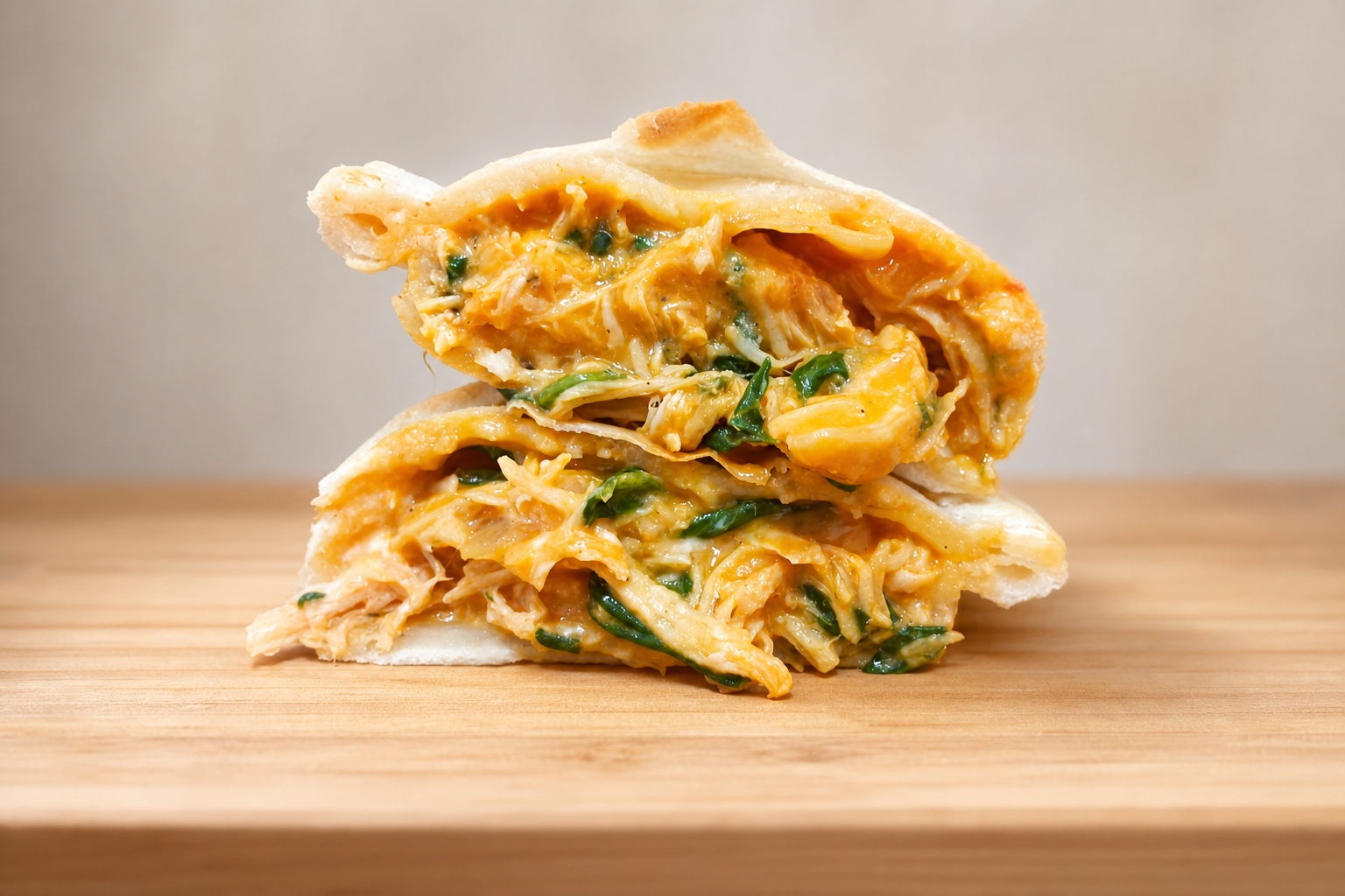 Empanada de Frango com Espinafre e Cheddar