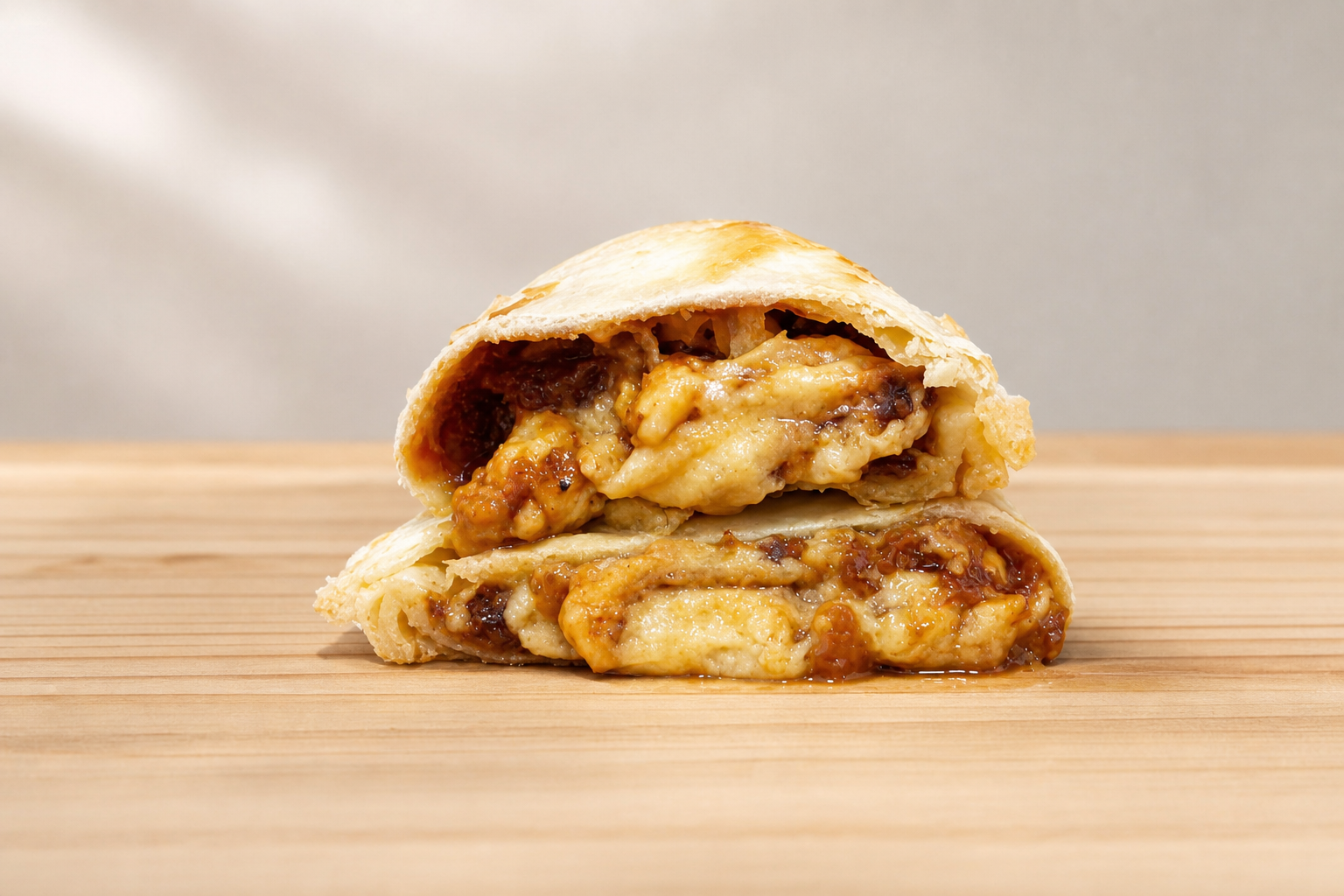 Empanada de Queijo com Cebola Caramelizada